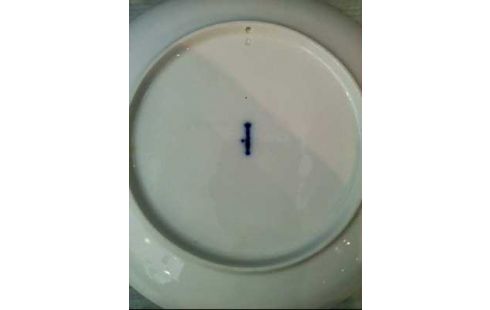 WANDTELLER WEISS GÄNSE <KPM>