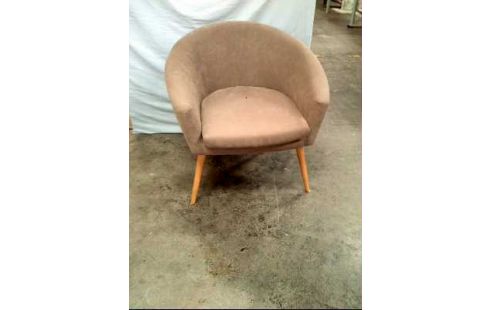 SESSEL MIT ARMLEHNE STOFFBEZUG BEIGE