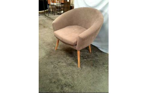 SESSEL MIT ARMLEHNE STOFFBEZUG BEIGE