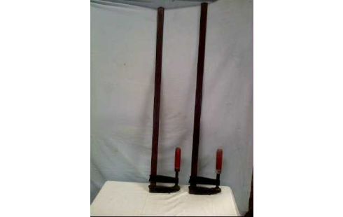 SCHRAUBENZWINGER HOLZGRIFF EISEN 2-STK