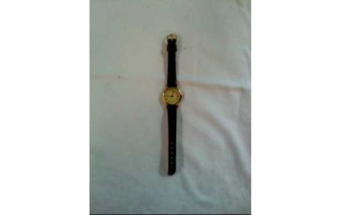 ARMBANDUHR LEDEROPTIK BRAUN QUARTZ GOLDF.