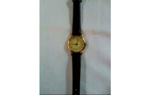 ARMBANDUHR LEDEROPTIK BRAUN QUARTZ GOLDF.