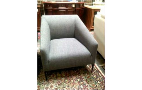 SESSEL MIT ARMLEHNE <KOOZO> STOFF GRAU