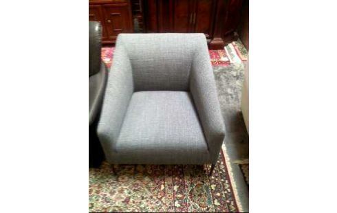 SESSEL MIT ARMLEHNE <KOOZO> STOFF GRAU