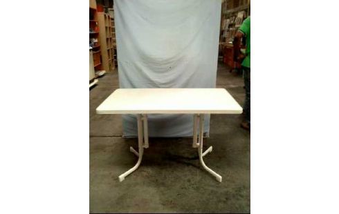 GARTENTISCH KUNSTSTOFF WEIß KLAPPBAR