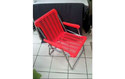 GARTENSTUHL ORANGE <KURZ> KLAPPBAR 70ER JAHRE