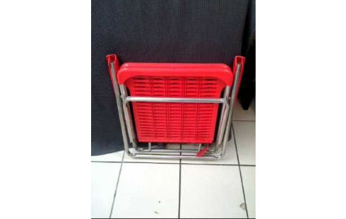 GARTENSTUHL ORANGE <KURZ> KLAPPBAR 70ER JAHRE