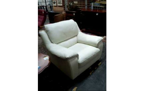 SESSEL <ITALSOFA> LEDER WEIß