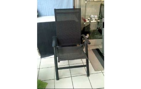 GARTENSTUHL GRAU VERSTELLBAR