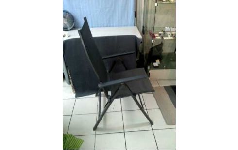 GARTENSTUHL GRAU VERSTELLBAR