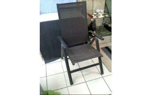 GARTENSTUHL GRAU VERSTELLBAR