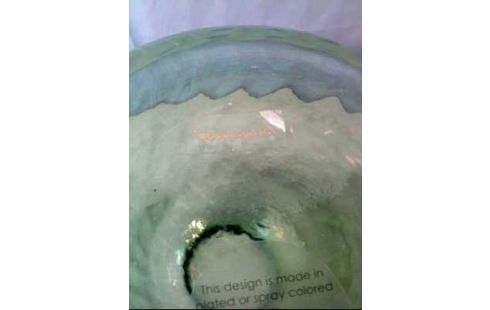 VASE <BLOOMINGVILLE> GLAS GRÜN GERIFFELT