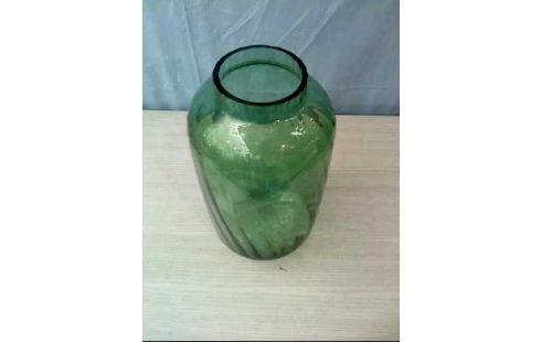 VASE <BLOOMINGVILLE> GLAS GRÜN GERIFFELT