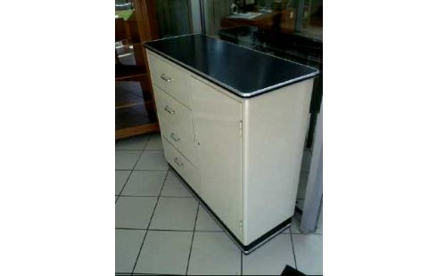 APOTHEKERSCHRANK 4-SCHUBL. 1-TÜR CREMEFARB.