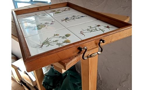 PLATEAU CHENE ET CARRELAGE