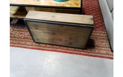 ETAGERE SUSPENDUE METAL ET BOIS