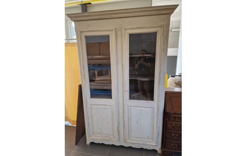 ARMOIRE PATINÉE 2 PORTES + CLÉ