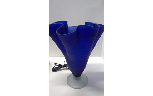 BLAUWE VAASLAMP MURANOSTIJL