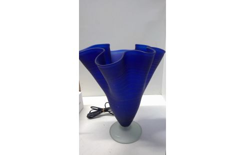 BLAUWE VAASLAMP MURANOSTIJL