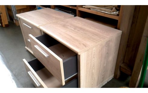 CABECERA LA UNIDAD LACADO 2 CAJONES, , MADERA LOOK