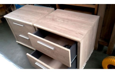 CABECERA LA UNIDAD LACADO 2 CAJONES, , MADERA LOOK