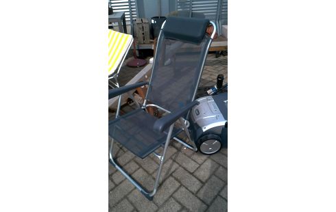 GARTENSTUHL GRAU NYLON ALUMINIUM