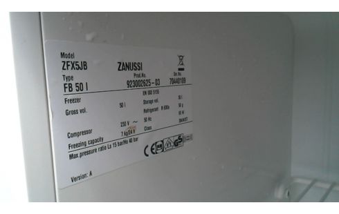 CONGELATEUR ARMOIRE ZANUSSI