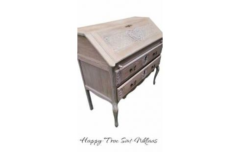 SEKRETÄR EICHE BLEIWEISS KLAPP- 2 SCHUBLADEN