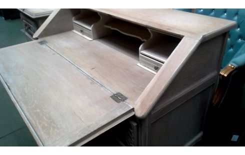 SEKRETÄR EICHE BLEIWEISS KLAPP- 2 SCHUBLADEN