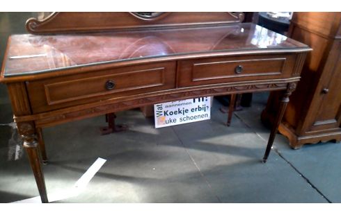 CÓMODA ESTILO LUIS XVI 2 CAJONES, , ESPEJO OVALADO