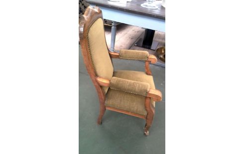 KINDERSTUHL, , HOLZ GRÜN SAMT