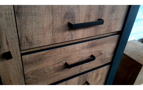 ESCAPARATE LA UNIDAD, , MADERA LOOK 3 PUERTAS 1 CAJÓN ILUMINADO