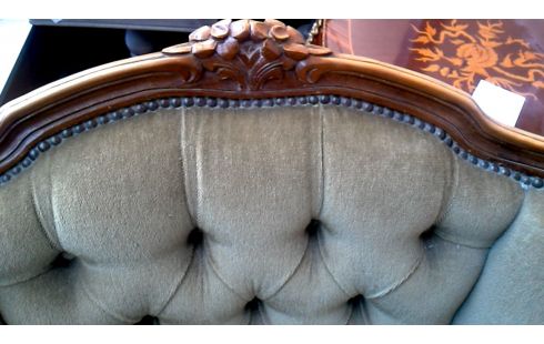 SALÓN ESTILO LUIS XV VERDE TERCIOPELO