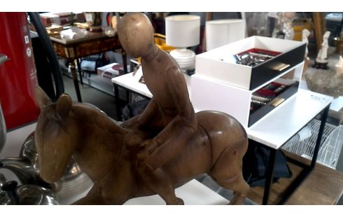 ESTATUA, , MADERA, , CABALLO
