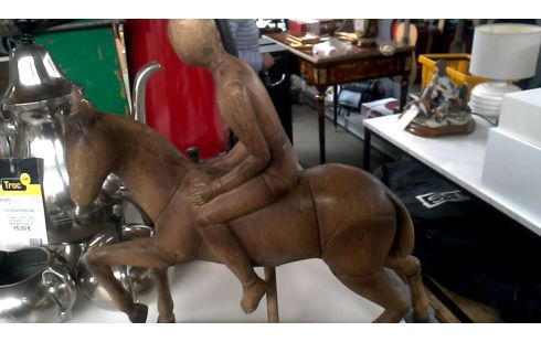 ESTATUA, , MADERA, , CABALLO
