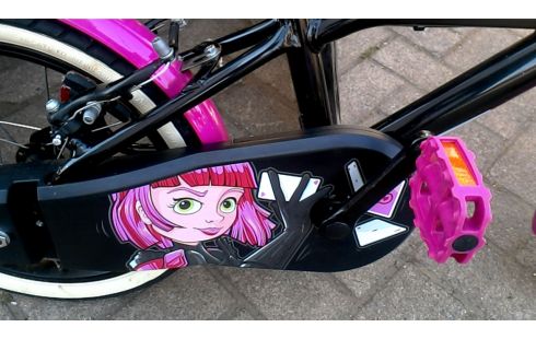 VELO ENFANT, , B'TWIN NOIR ROSE