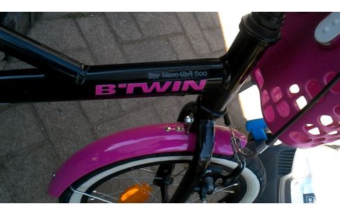 VELO ENFANT, , B'TWIN NOIR ROSE