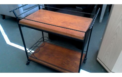 CHARRETTE, , BAR RUSTIQUE FER FORGE CHENE