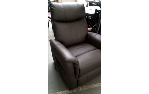 TV-SESSEL ELEKTRISCH BRAUN LEDER