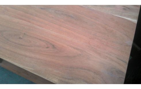 MUEBLE TELE 2 PUERTAS TECA HIERRO