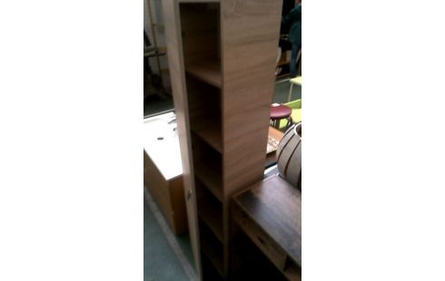 ELEMENT HAUT, , ARMOIRE 1 PORTE CERUSE, , BOIS LOOK