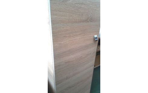 ELEMENT HAUT, , ARMOIRE 1 PORTE CERUSE, , BOIS LOOK