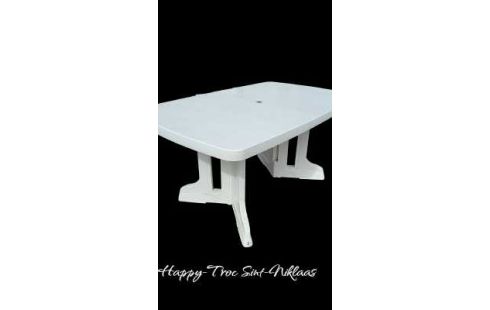 GARTENTISCH WEISS PVC KLAPPBAR