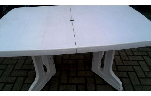 GARTENTISCH WEISS PVC KLAPPBAR
