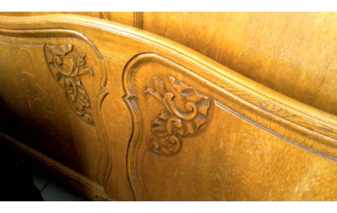 BETT 140X200 EICHE STIL LUDWIG XV