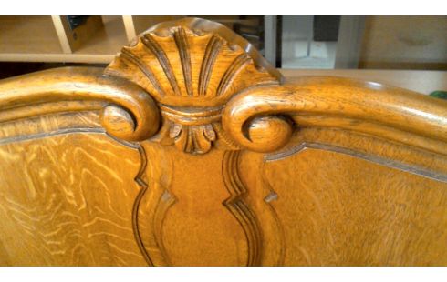 BETT 140X200 EICHE STIL LUDWIG XV