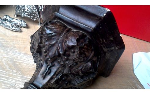 KONSOLE BRAUN, , POLYCHROM GIPS