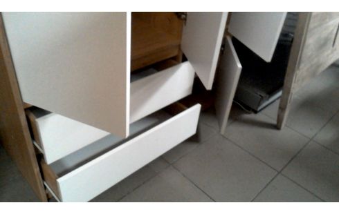 ROPERO BLANCA, , MADERA LOOK 4 PUERTAS 2 CAJONES