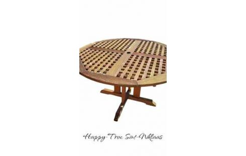 TUINTAFEL TEAK ROND ROYAL ARROW