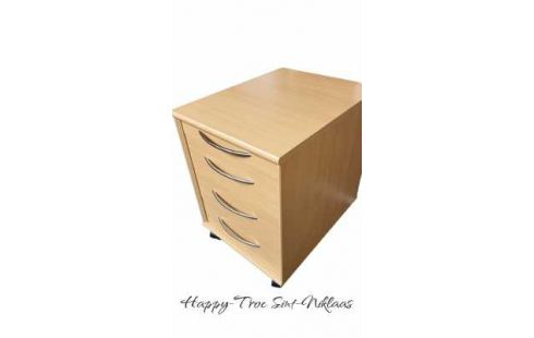 BLOC TIROIRS 4 TIROIRS FRENE LOOK, , MOBILE